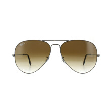 Ray-Ban Sunglasses Aviator 3025 Gunmetal Brown Gradient 004/51 Large 62mm