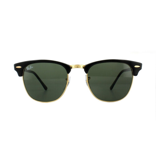 Ray-Ban Sunglasses Clubmaster 3016 W0365 Black Green G-15 Small 49mm