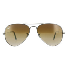 Ray-Ban Sunglasses Aviator 3025 004/51 Gunmetal Brown Small 55mm