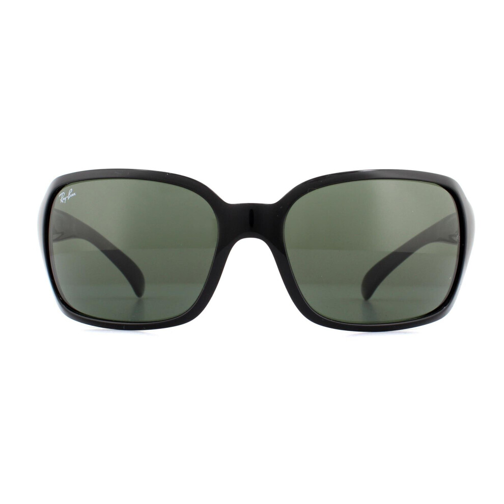 New Ray-Ban Sunglasses 4068 601 Black Crystal Green