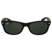 Ray-Ban Sunglasses New Wayfarer 2132 622 Black Rubber Green Small 52mm