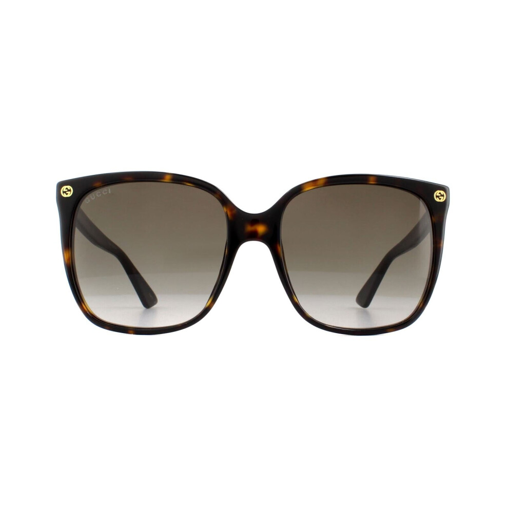 Gucci Sunglasses GG0022S 003 Havana Grey Gradient