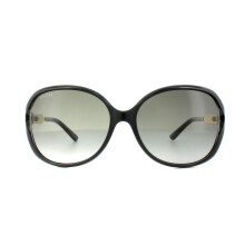 Gucci Sunglasses 0076S 002 Black Gold Grey Gradient