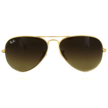 Ray-Ban Sunglasses Aviator 3025 112/85 Matt Gold Brown Gradient Medium 58mm