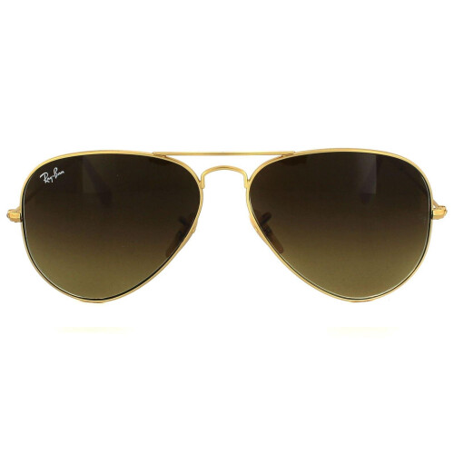 Ray-Ban Ray-Ban Sunglasses Aviator 3025 112/85 Matt Gold Brown Gradient Medium 58mm