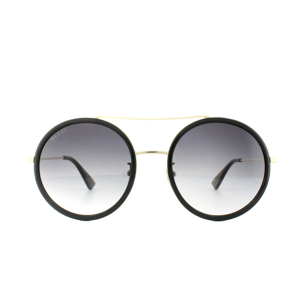 Gucci Sunglasses Gg0061s 001 Black Gold Grey Gradient