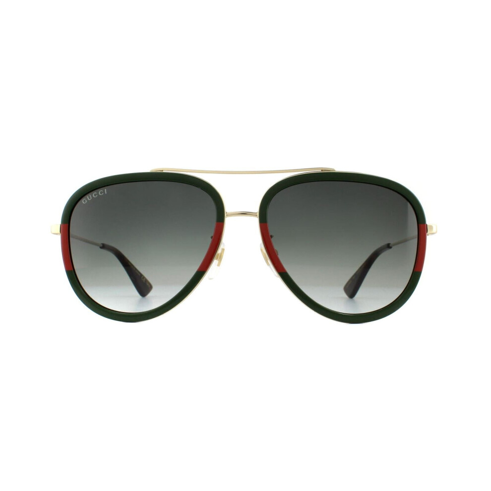 Sunglasses Gucci Gg0062s col. 003 Woman Pilot Gold