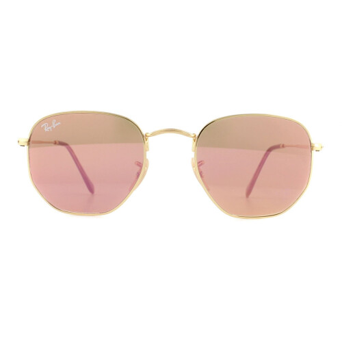 Ray-Ban Ray-Ban Sunglasses Hexagonal 3548N 001/Z2 Gold Copper Flash Mirror