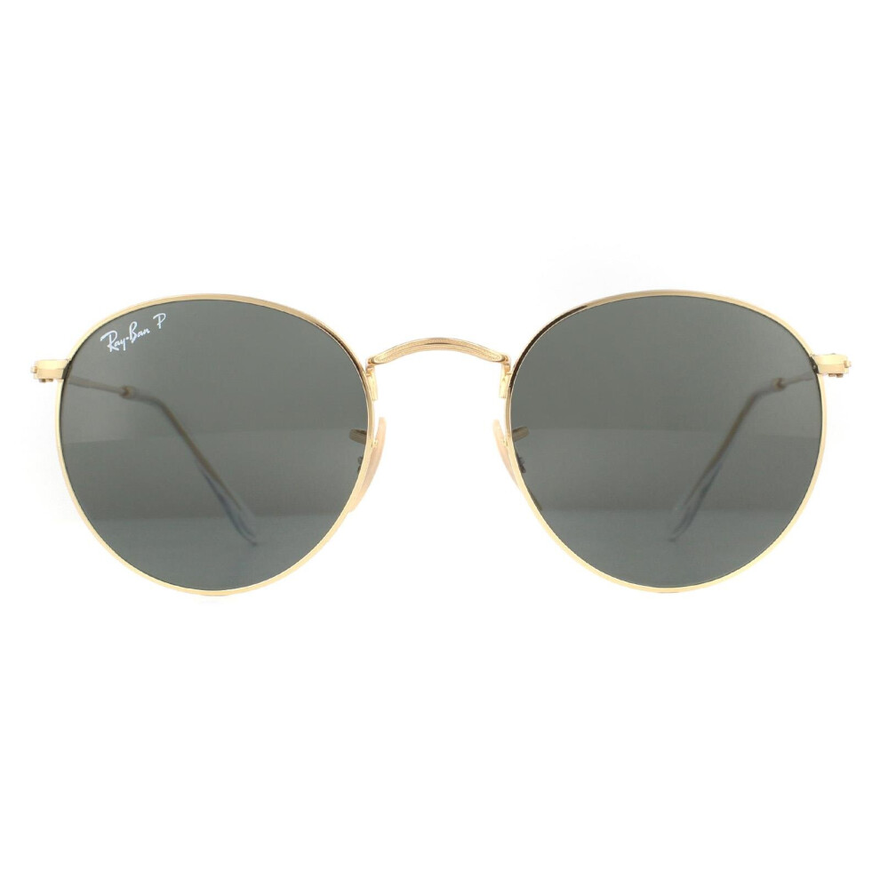 Ray-Ban Round Metal Rb3447 001/58 Polarised Sunglasses - Image 6