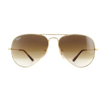 Ray-Ban Sunglasses Aviator Metal II RB3689 914751 Gold Brown Gradient