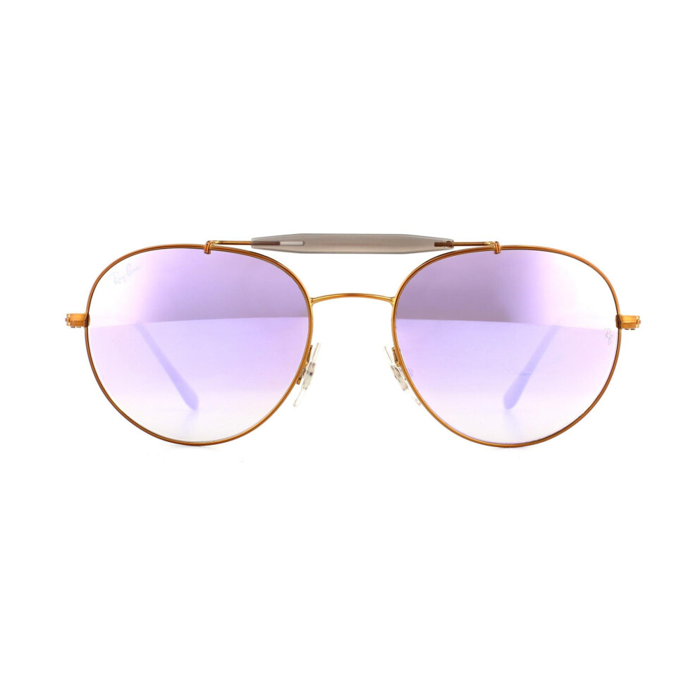 Ray-Ban Sunglasses 3540 198/7X Bronze Copper Lilac Gradient Mirror 53Mm Brown
