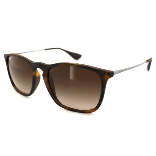 Ray-Ban Ray-Ban Sunglasses Chris 4187 856/13 Rubber Havana Gradient Brown 1