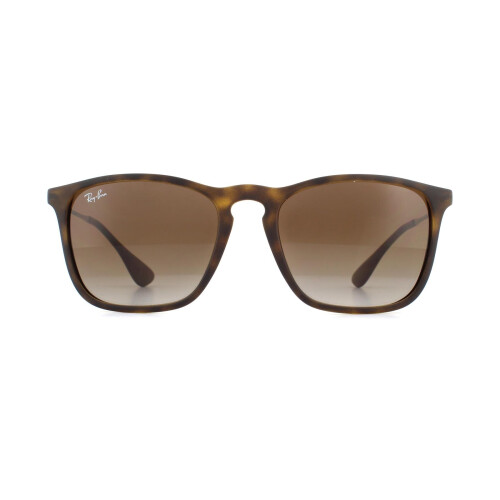 Ray-Ban Ray-Ban Sunglasses Chris 4187 856/13 Rubber Havana Gradient Brown
