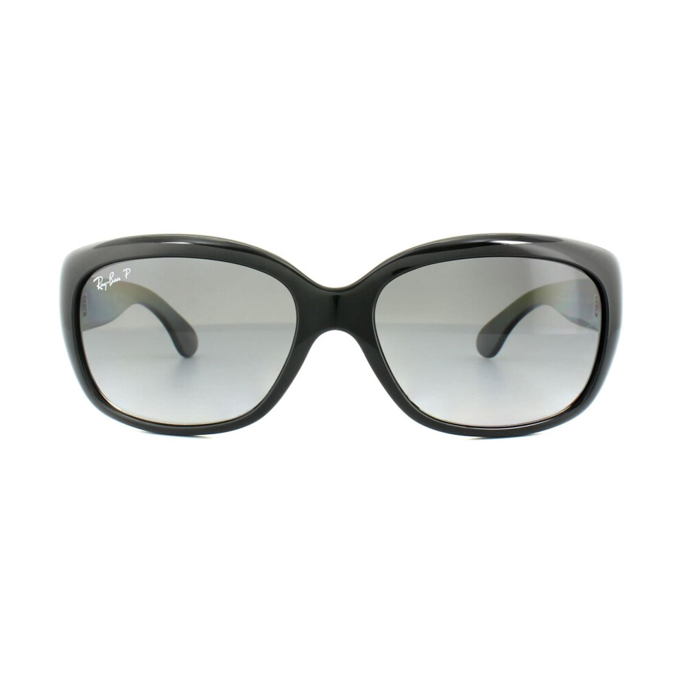 Ray-Ban Sunglasses Jackie Ohh 4101 601/T3 Shiny Black Grey Gradient Polarized
