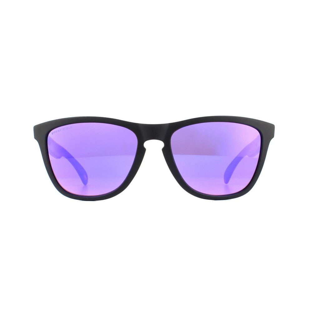 Oakley Frogskins Sunglasses Matte Black - Prizm Violet - OO9013-H655 - Unisex - Image 7