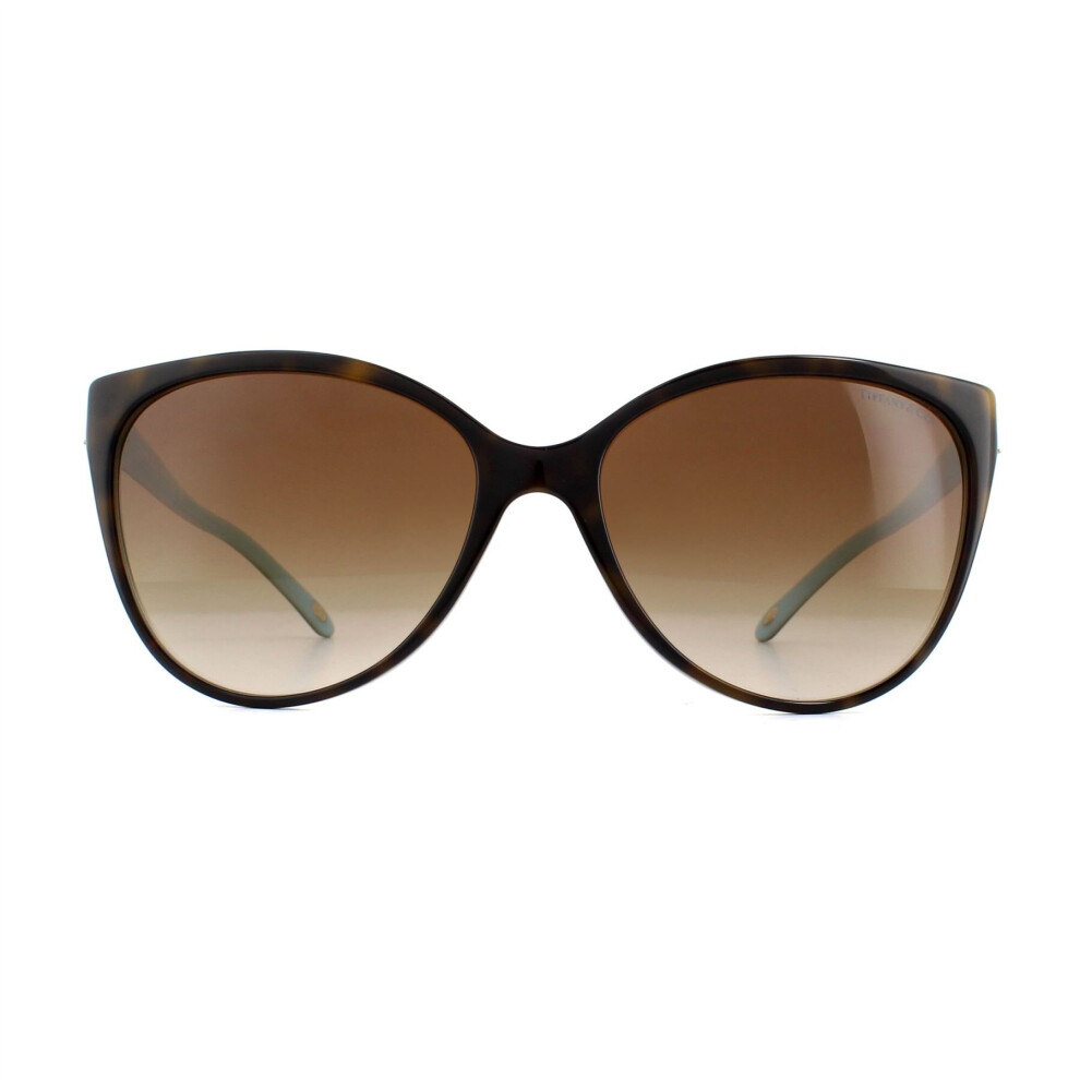 Cat Eye Havana Blue Brown Gradient TF 4089B Sunglasses