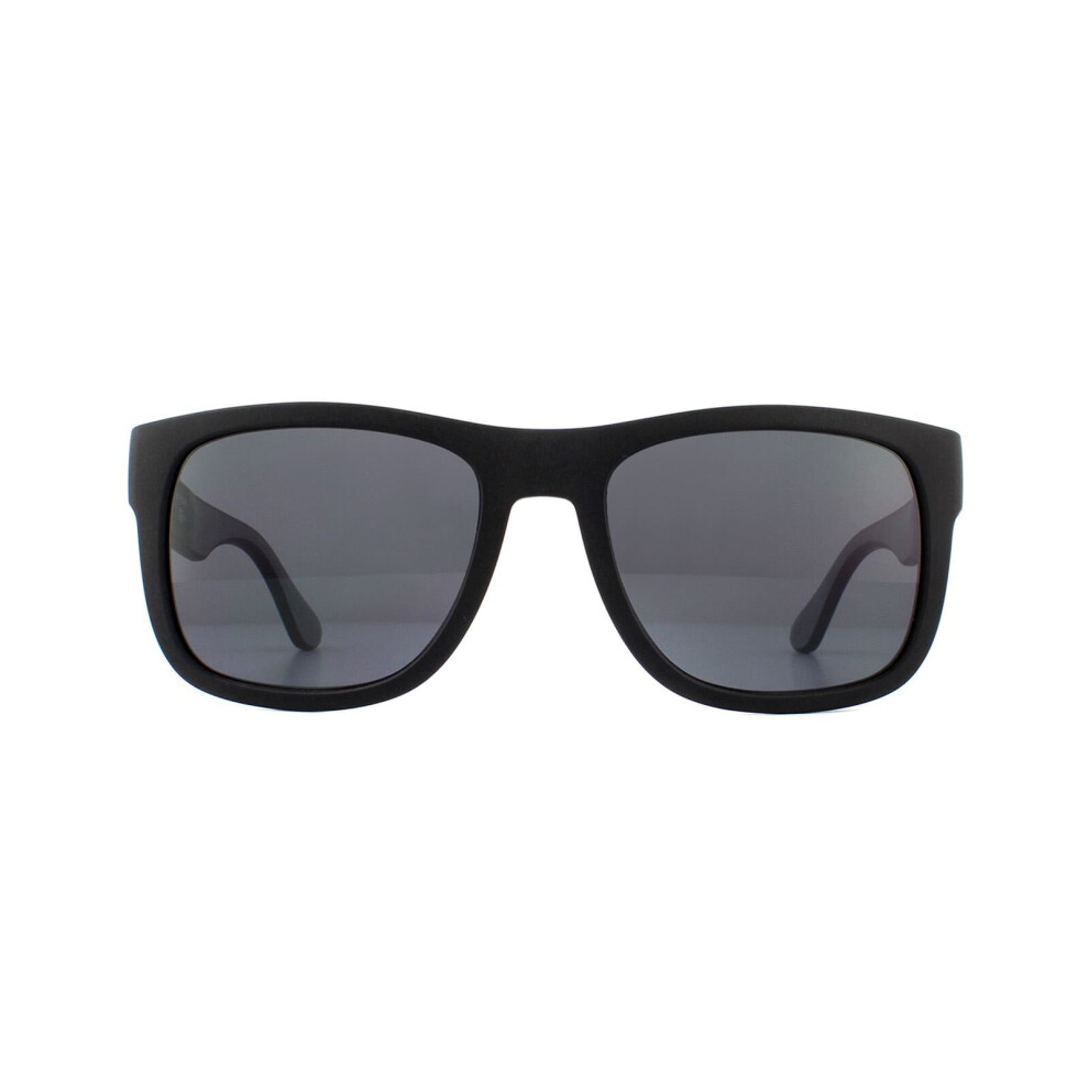 Rectangle Black Grey Sunglasses