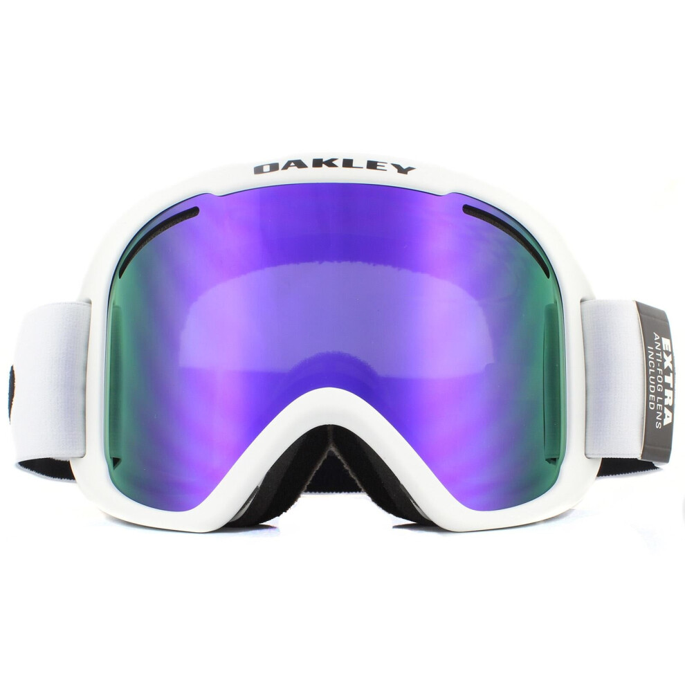 Oakley Ski Goggles O Frame 2 Pro XL OO7112-03 Matt White Violet Irid & Persimmon