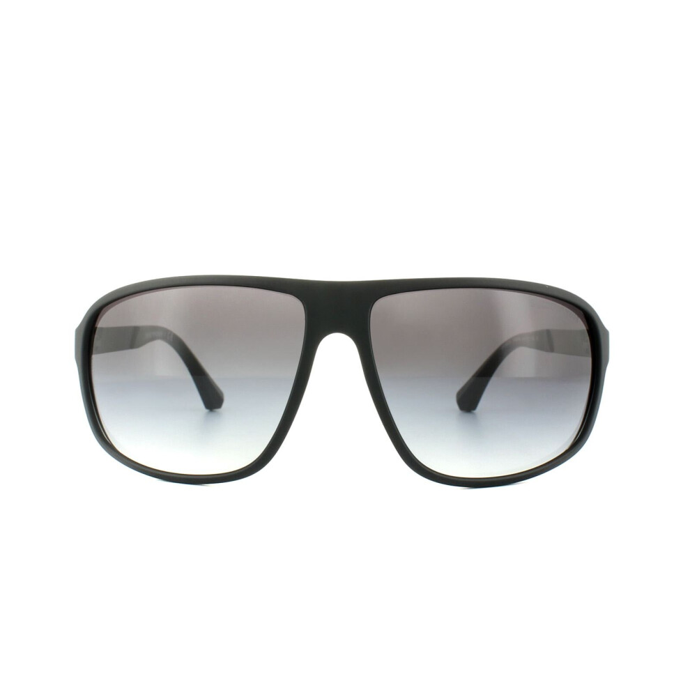 Emporio Armani Sunglasses 4029 50638G Black Rubber Grey Gradient