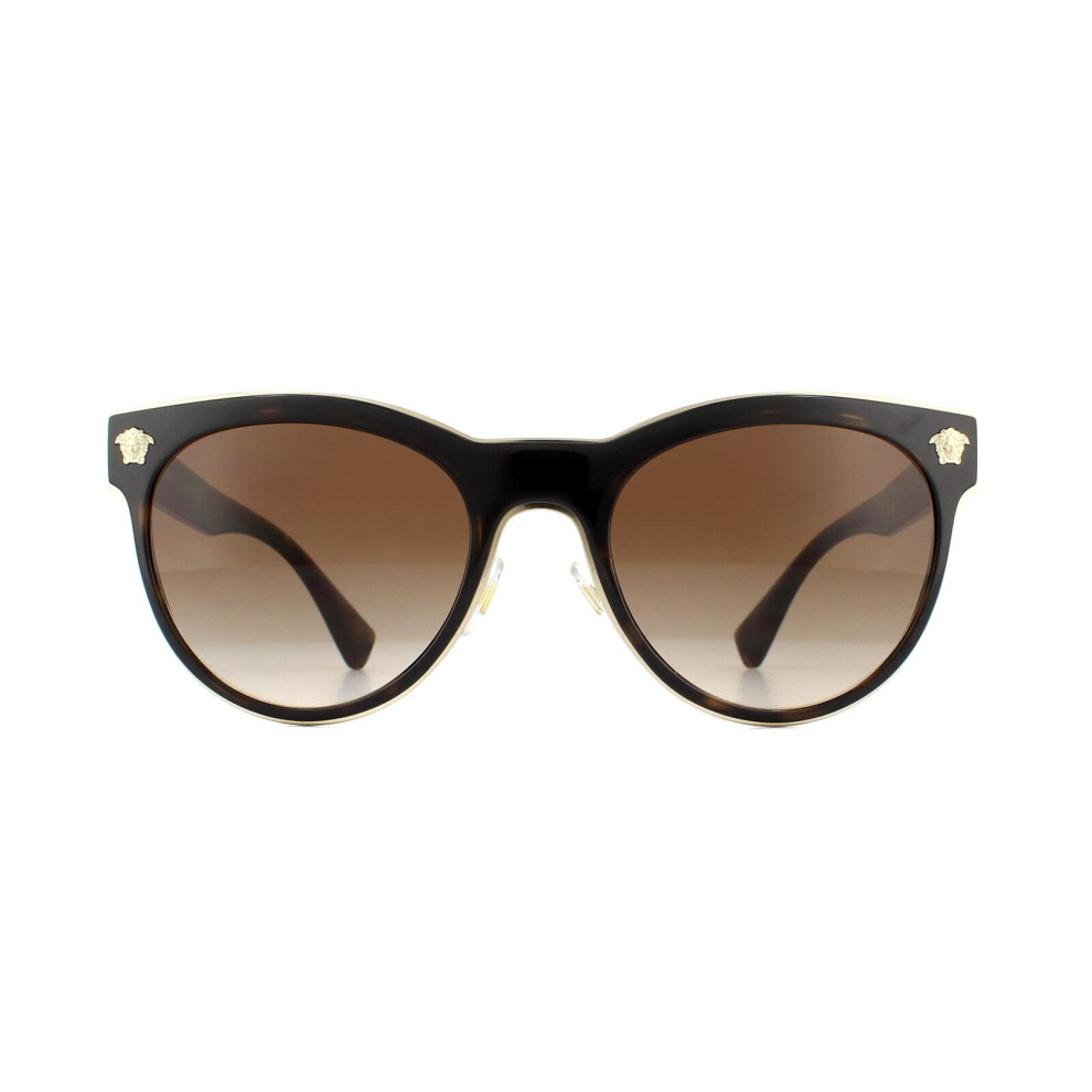 Versace Sunglasses Ve2198 125213 Dark Havana Gradient Brown