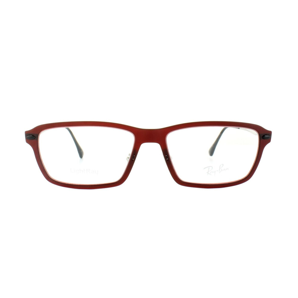 Ray-Ban Glasses Frames RX 7038 5456 Dark Matt Red Mens 55mm