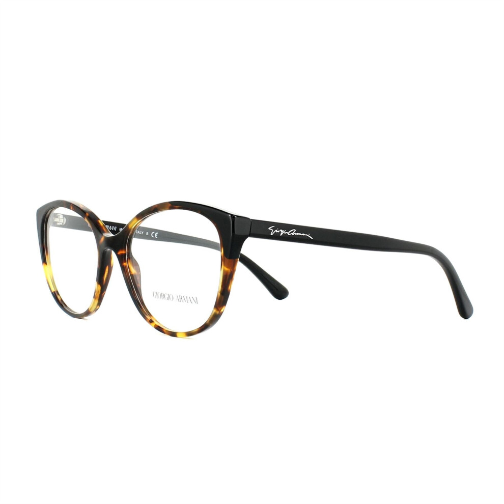 Giorgio Armani Glasses Frames AR7138 5584 Yellow Havana and Black 52mm Womens