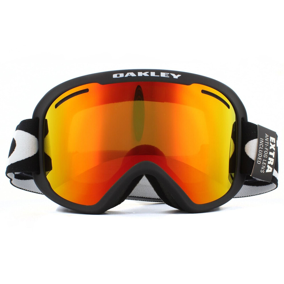Oakley Ski Goggles O Frame 2 Pro Xm Oo711301 Matt Black Fire Iridium & Persimmon