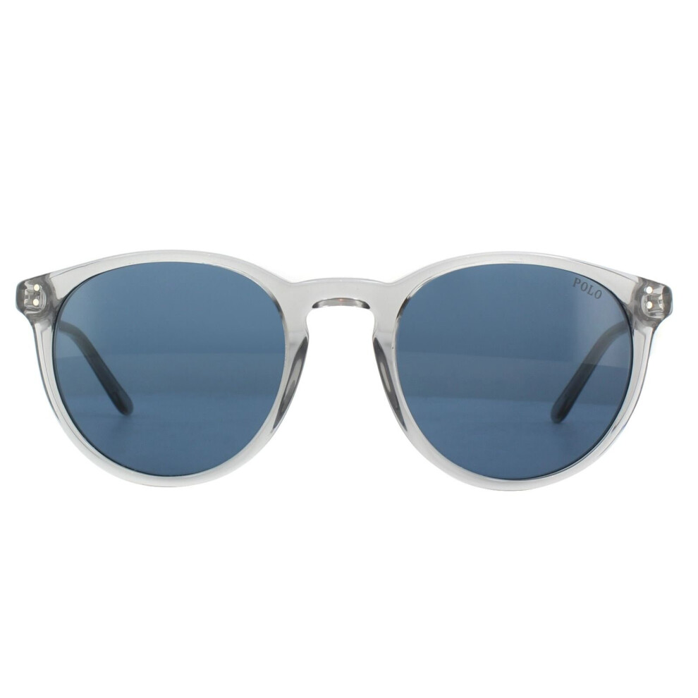 Ralph Lauren Polo Sunglasses Ph4110 541380 Shiny Transparent Dark Blue Grey