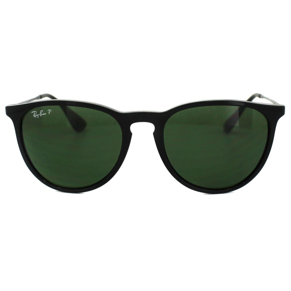 Ray-Ban Erika 4171 Round Sunglasses - Black Green Polarized Acetate Frame - Womens One Size - Image 6