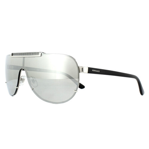 Versace Versace Sunglasses VE2140 10006G Silver Light Grey Silver Mirror 1
