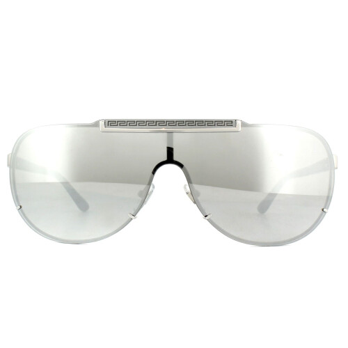Versace Versace Sunglasses VE2140 10006G Silver Light Grey Silver Mirror
