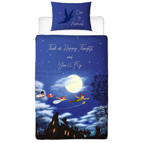 Disney Peter Pan Happy Single Duvet Cover Set 2