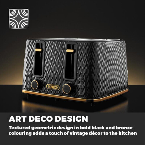 Tower Tower Empire Cavaletto 4 Slice Toaster 1
