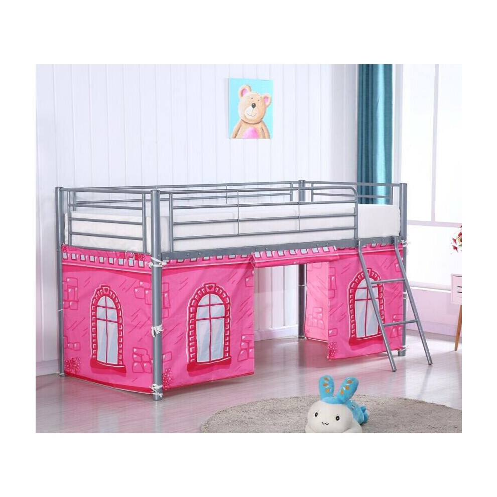 Pink Castle Design Curtain Set for Midsleeper Cabin Bunk Bed
