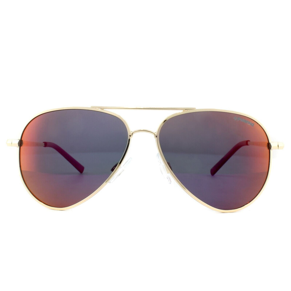 Polaroid Kids Sunglasses Pld 8015/N J5g Ai Gold Grey Pink Mirror Polarized Pink,Gold,Grey