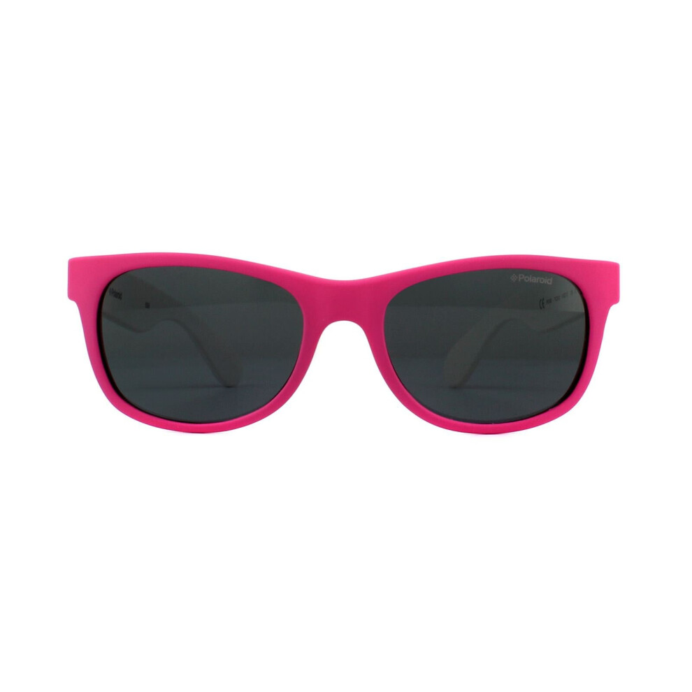 Polaroid Kids Sunglasses P0300 TCS Y2 Pink Camo Grey Polarized