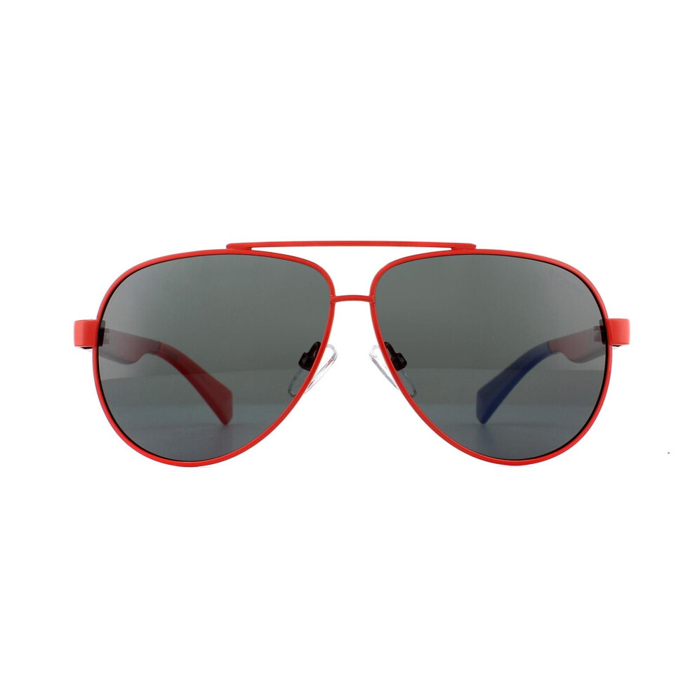 Polaroid Kids Sunglasses Pld 8034/S C9a M9 Red Grey Polarized Red,Grey