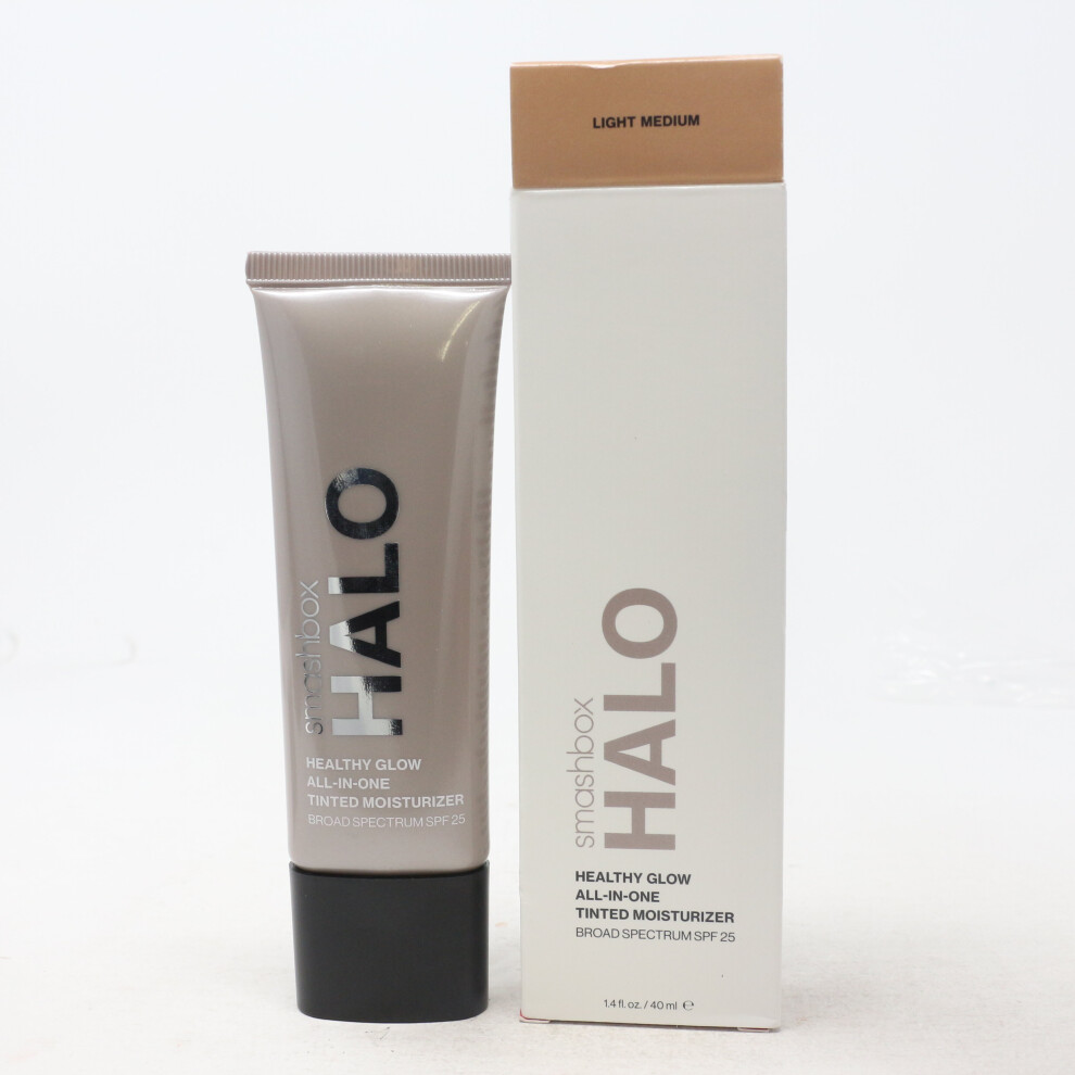 (Light Medium) Smashbox Halo Healthy Glow All-In-One Tinted Moisturizer Spf 25 1.4oz  New