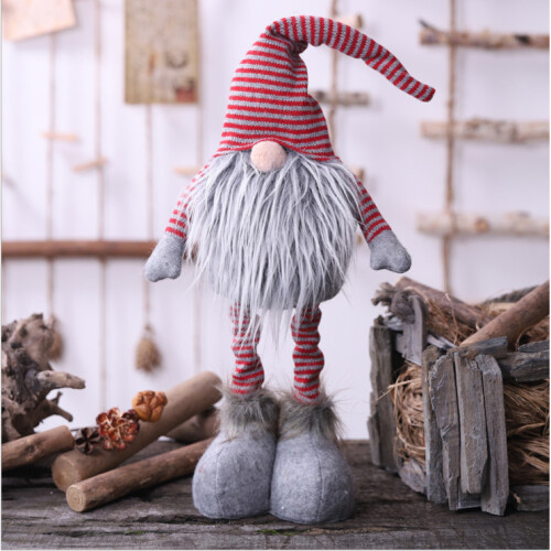 (Grey) Christmas Craze Gonk Gnome Decoration Ornament Gift Festive Decoration