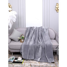 (Silver, King) Fleece Blanket Large Throw Over Bed Plush Soft