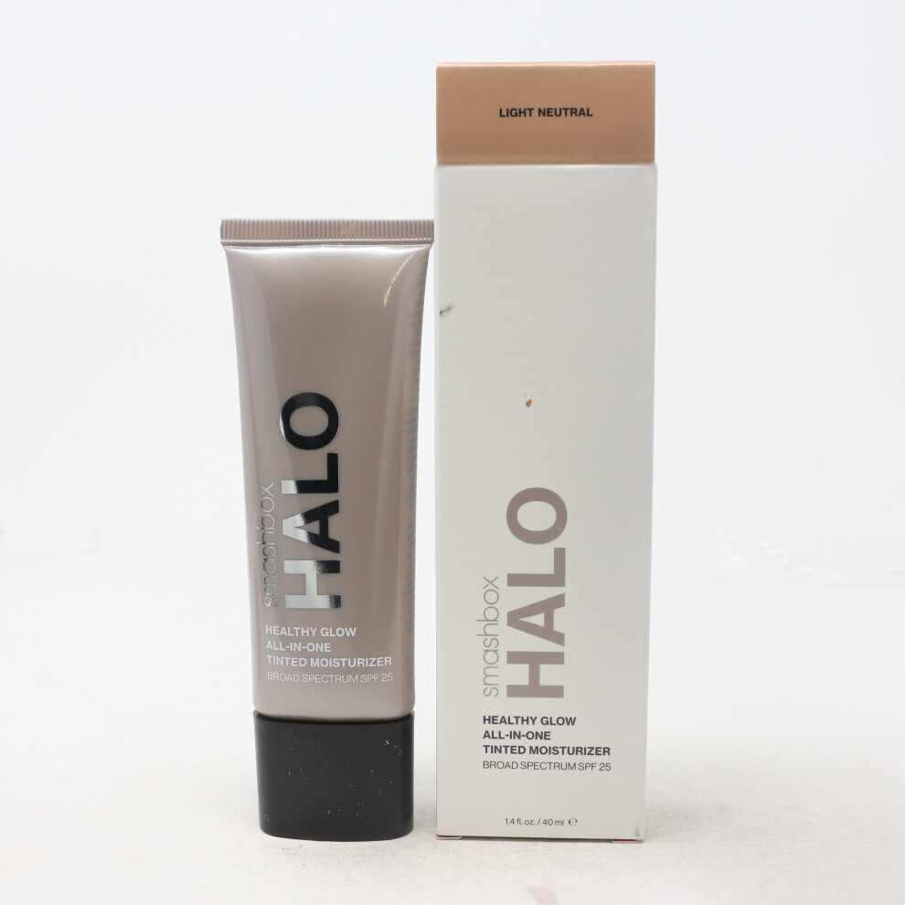 (Light Neutral) Smashbox Halo Healthy Glow All-In-One Tinted Moisturizer Spf 25 1.4oz  New