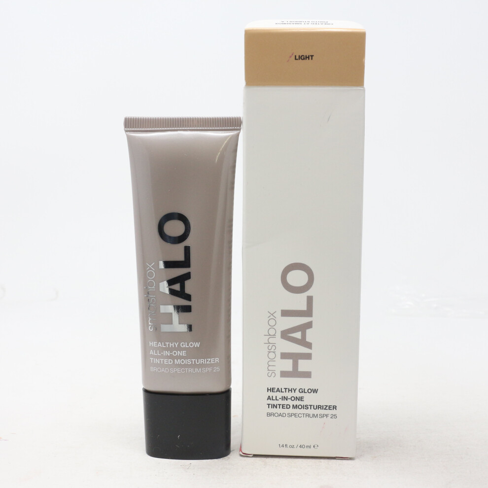 Smashbox Light (Light) Halo Healthy Glow All-In-One Tinted Moisturizer Spf 25 1.4Oz New