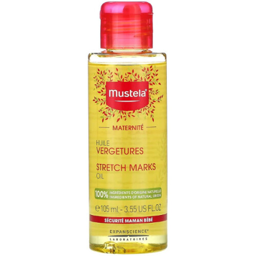 Mustela, Λάδι για Στρετς, Αroma Free, 3.55 fl oz (105 ml)