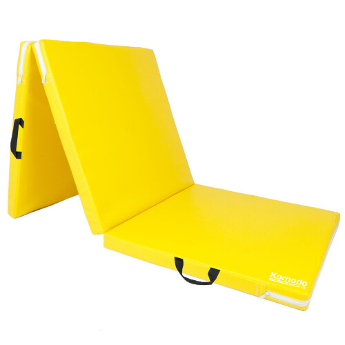Komodo (Yellow) Tri Folding GYM MAT Yoga Exercise Floor