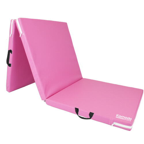 Komodo (Pink) Tri Folding GYM MAT Yoga Exercise Floor