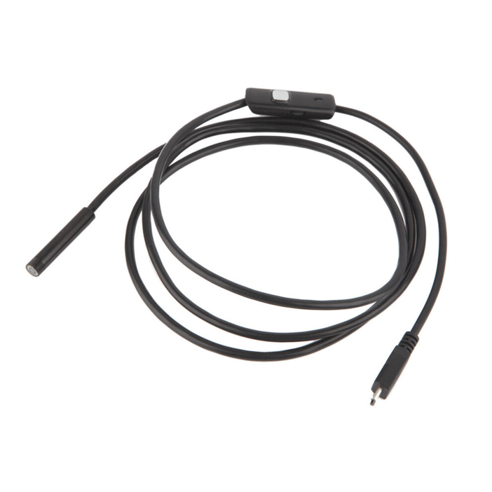 7Mm 6 Led Micro Usb Otg Ip67 Endoscope Inspection Borescope Camera For Android Pc 5M White/Light 7082497859104