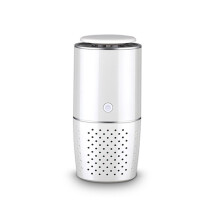 Intelligenter Auto-Luftreiniger, Negativ-Ionen-Rauchentfernung, Formaldehyd PM2.5, Aromatherapie-Auto-Luftreiniger, Weiß