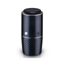 Intelligenter Auto-Luftreiniger, Negativ-Ionen-Rauchentfernung, Formaldehyd PM2.5, Aromatherapie-Auto-Luftreiniger, Schwarz