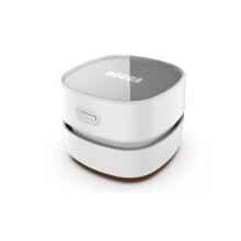 Kleiner Handkehrroboter Exotischer kreativer Geschenk-Desktop-Staubsauger-WEISS