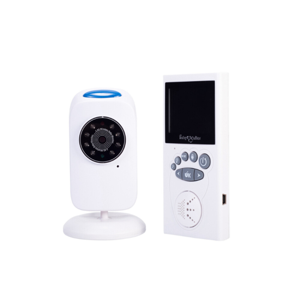 Moniteur pour bébé sans fil de 2,4 pouces, interphone avec minuterie, luminosité automatique, appareil intelligent multilingue pour la maison